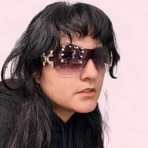 Y2k oversized vintage style brown